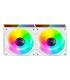 Pack 2 Ventiladores Mars Gaming MF-3DPROX2  12cm  ARGB  Blancos