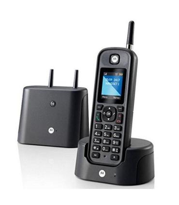 MOTOROLA O201 Telefono DECT Largo Alcance Negro