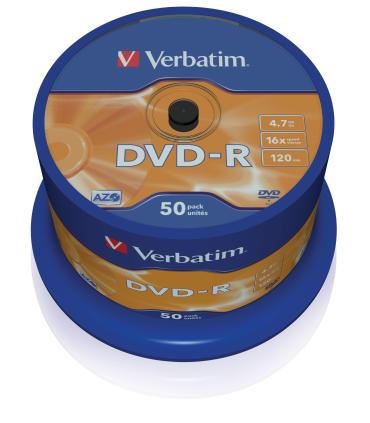 DVD-R Verbatim Advanced AZO 16X  Tarrina-50uds