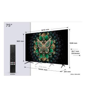 TCL 75C6K TV  75" MINILED  144 HZ  ONKYO SOUN
