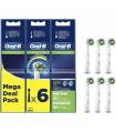 Cabezal de Recambio para cepillo Oral-B Pro Cross Action/ Pack 6 uds