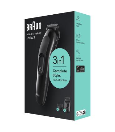 Afeitadora Braun All In One 3 En 1 Style Kit Series 3  Con Batera  2 Accesorios