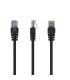 CABLE RED GEMBIRD UTP CAT5E MOLDEADO 0,25M NEGRO
