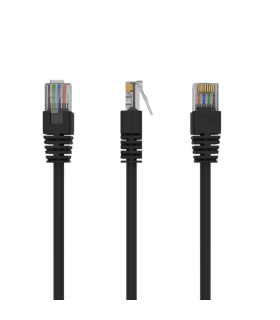 CABLE RED GEMBIRD UTP CAT5E MOLDEADO 0,25M NEGRO