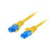 CABLE RED LANBERG CAT.6A S/FTP LSZH CCA 1M AMARILLO FLUKE PASSED