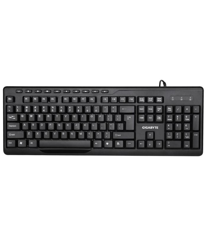 TECLADO GIGABYTE + RATON KM6300 MULTIMEDIA NEGRO USB