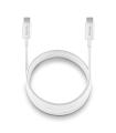 CABLE NGS CARGA RAPIDA DE USB C A USB C DE 1 M DE LONGITUD 60W WHITE