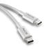 CABLE NGS CARGA RAPIDA DE USB C A USB C DE 1 M DE LONGITUD 60W WHITE