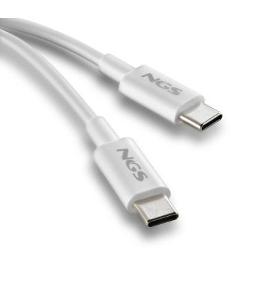 CABLE NGS CARGA RAPIDA DE USB C A USB C DE 1 M DE LONGITUD 60W WHITE