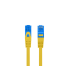 CABLE RED LANBERG CAT.6A S/FTP LSZH CCA 10M AMARILLO FLUKE PASSED