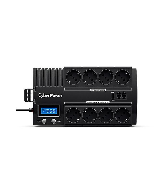 SAI Lnea Interactiva Cyberpower BR1000ELCD  1000VA-600W  8 Salidas  Formato Bloque