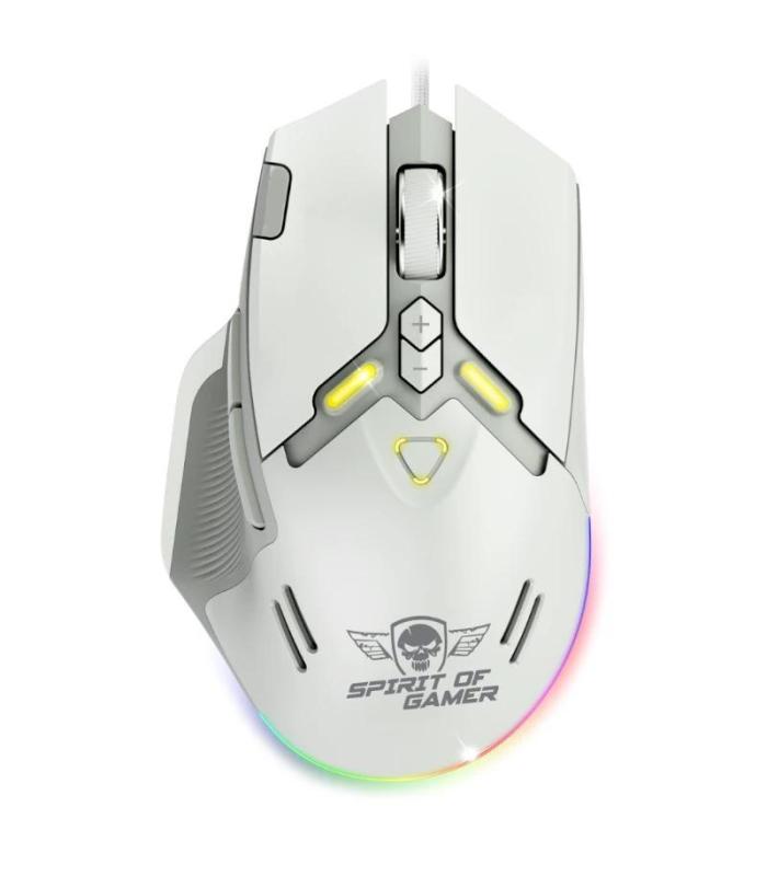 Spirit of Gamer Ratn Elite M60 Blanco RGB