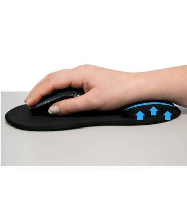 EWENT Alfombrilla De GEL REPOSAMUECAS Negra