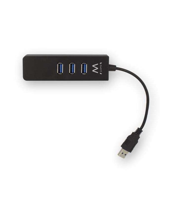 EWENT EW1140 Hub 3 Puertos 3.1+ 1Gbps