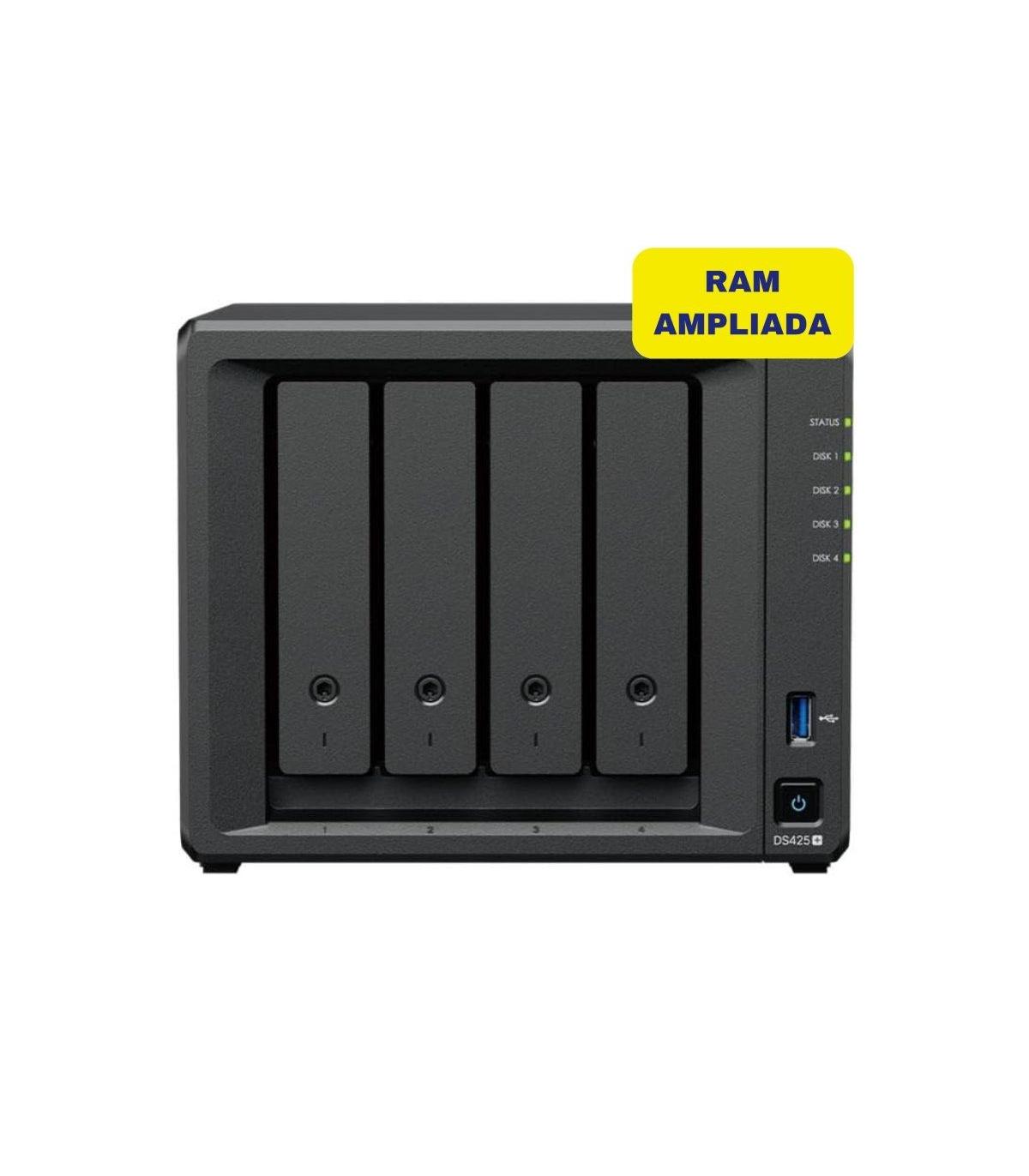 NAS Synology Diskstation DS425+/ 4 Bahas 3.5\'- 2.5\'/ 6GB DDR4/ Formato Torre