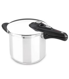 Olla a Presin Bra Vitesse A185101/ 22cm/ 4L/ Acero Inoxidable/ Apta para Induccin