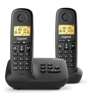 Telfono Inalmbrico Gigaset Basic 100/ Pack DUO/ Negro