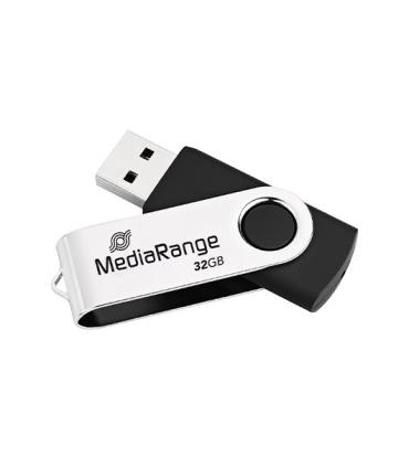 PENDRIVE 32GB USB 2.0 MEDIARANGE SILVER-BLACK
