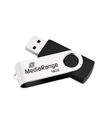 PENDRIVE 16GB USB 2.0 MEDIARANGE SILVER-BLACK