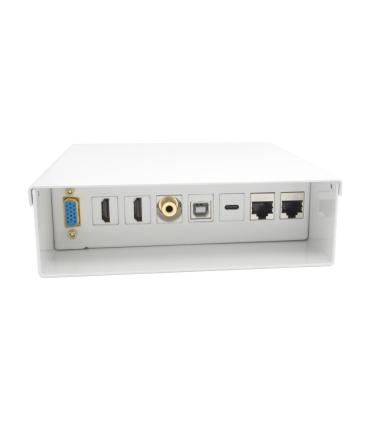 Caja De Conexiones Aisens A127-0720  VGA - 2x HDMI - Jack 3.5 - USB Tipo-C - USB - 2x RJ45