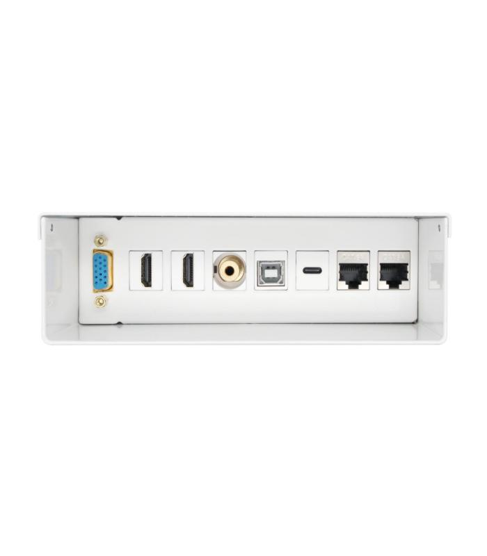 Caja De Conexiones Aisens A127-0720  VGA - 2x HDMI - Jack 3.5 - USB Tipo-C - USB - 2x RJ45