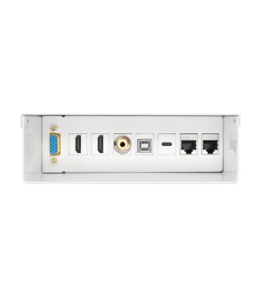 Caja De Conexiones Aisens A127-0720  VGA - 2x HDMI - Jack 3.5 - USB Tipo-C - USB - 2x RJ45