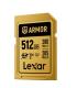 LEXAR 512GB PROFESSIONAL ARMOR GOLD SDXC UHS-II CARDS,  UP TO 280MB/S READ 210MB/S WRITE C10 V60 U3,STAINLESS STEEL CASING, IP68