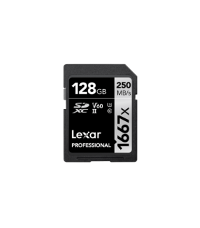 Lexar SDXC, 128 GB UHS-II Clase 10