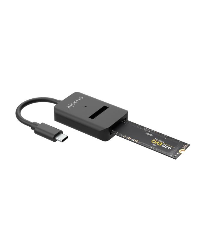 USB-C DOCK AISENS M.2 NGFF ASUC-M2D011-BK SATA NVME A USB3.1 GEN2 NEGRA