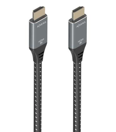 Cable HDMI 2.1 8K Aisens A150-0877  HDMI Macho - HDMI Macho  7m  Gris Y Negro