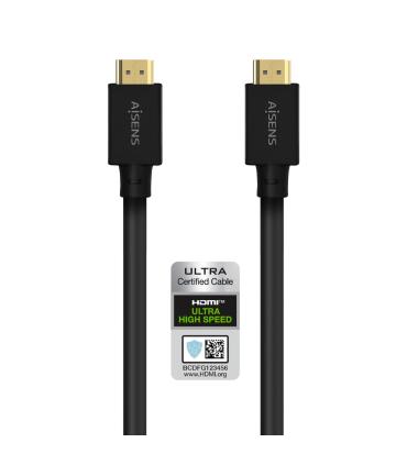 Cable HDMI 2.1 8K Aisens A150-0680  HDMI Macho - HDMI Macho  5m  Certificado  Negro