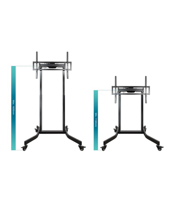 Soporte De Suelo Elctrico Con Ruedas TooQ FSM02-B Para TV 55-100'  Hasta 120kg