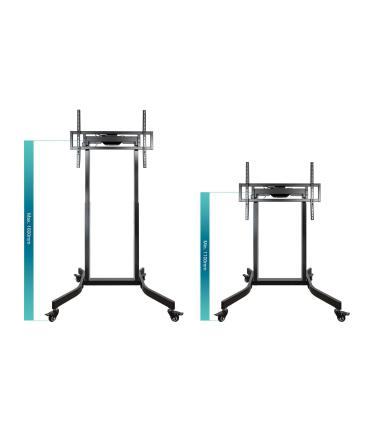 Soporte De Suelo Elctrico Con Ruedas TooQ FSM02-B Para TV 55-100'  Hasta 120kg