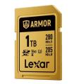 LEXAR 1TB PROFESSIONAL ARMOR GOLD SDXC UHS-II CARDS,  UP TO 280MB/S READ 210MB/S WRITE C10 V60 U3,STAINLESS STEEL CASING, IP68