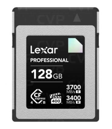 LEXAR 128GB PROFESSIONAL CFEXPRESS 4.0 TYPE-B CARD, UP TO 3700MB/S READ 3400MB/S WRITE. VPG 400
