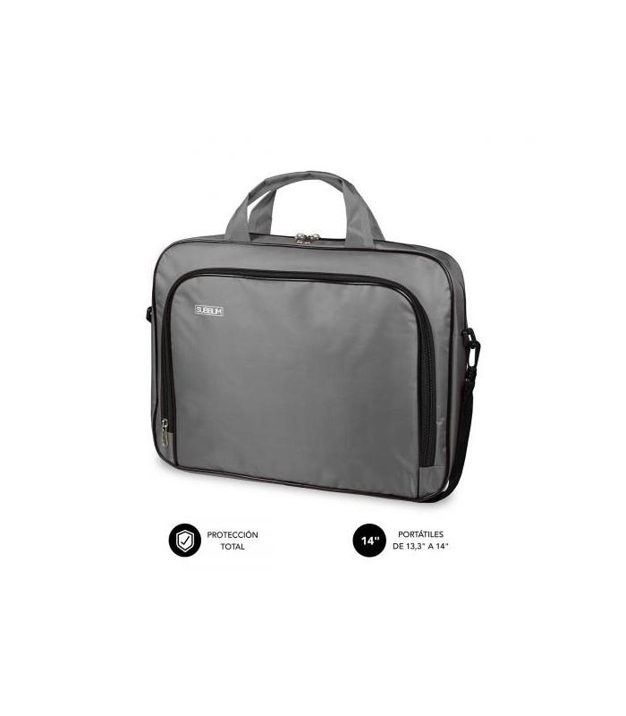SUBBLIM Maletn Ordenador Oxford Laptop Bag 13,3\"-14\" Grey