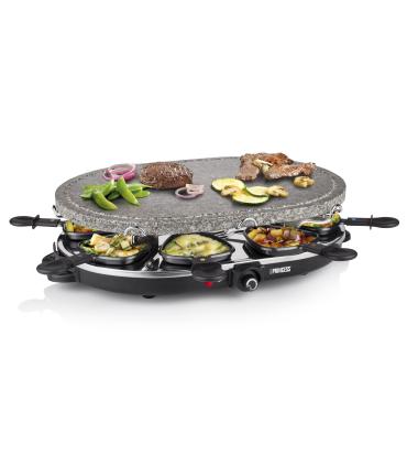 Parrilla Princess Stone 8 Oval & Raclette 162720  1200W  Tamao 430*300mm