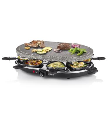 Parrilla Princess Stone 8 Oval & Raclette 162720  1200W  Tamao 430*300mm