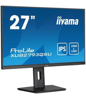 IIYAMA PANTALLA 27" IPS WQHD CON SOPORTE AJUSTABLE EN ALTURA Y FRECUENCIA DE ACTUALIZACIN DE 100HZ