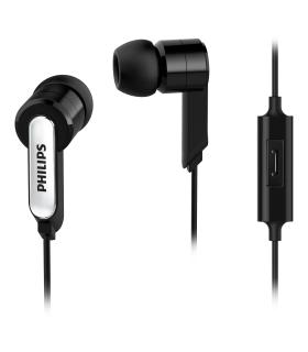 Auriculares Intrauditivos Philips SHE1405 10  Con Micrfono  Jack 3.5  Negros
