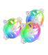 Pack 3 Ventiladores Mars Gaming MF-3A  12cm  ARGB  Blanco