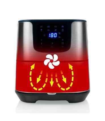 Freidora Por Aire Airfryer   Sin Aceite Princess Aerofryer Deluxe Digital XXL 182060  1700W  Capacidad 5.5L