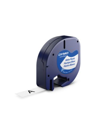 CINTAS LETRATAG PLSTICO 12MM X 4 M NEGRO/BLANCO DYMO S0721660