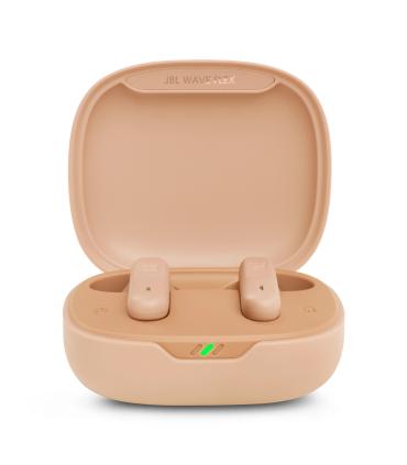 Auriculares Bluetooth JBL Wave Flex Con Estuche De Carga  Autonoma 8h  Beige