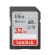 Tarjeta de Memoria SanDisk Ultra 32GB SD HC UHS-I - SDXC/ Clase 10/ 120MBs