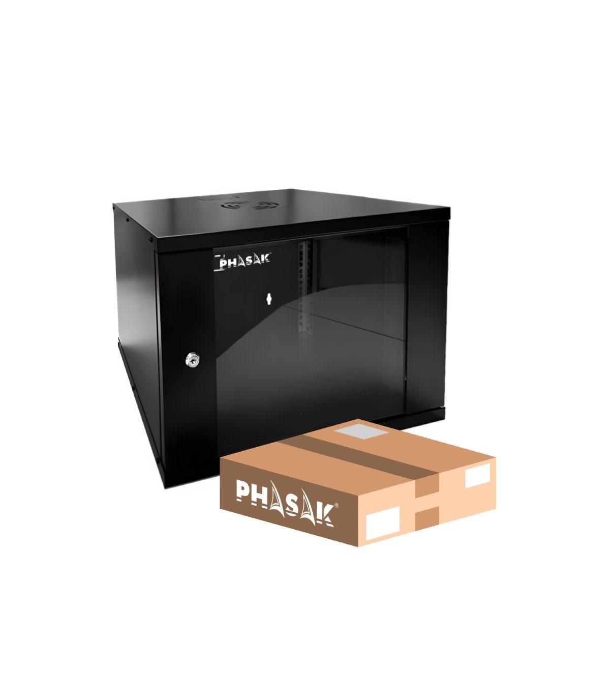 Armario Rack Mural Desmontado Phasak PHO 2007D/ 19\'/ Altura 7U