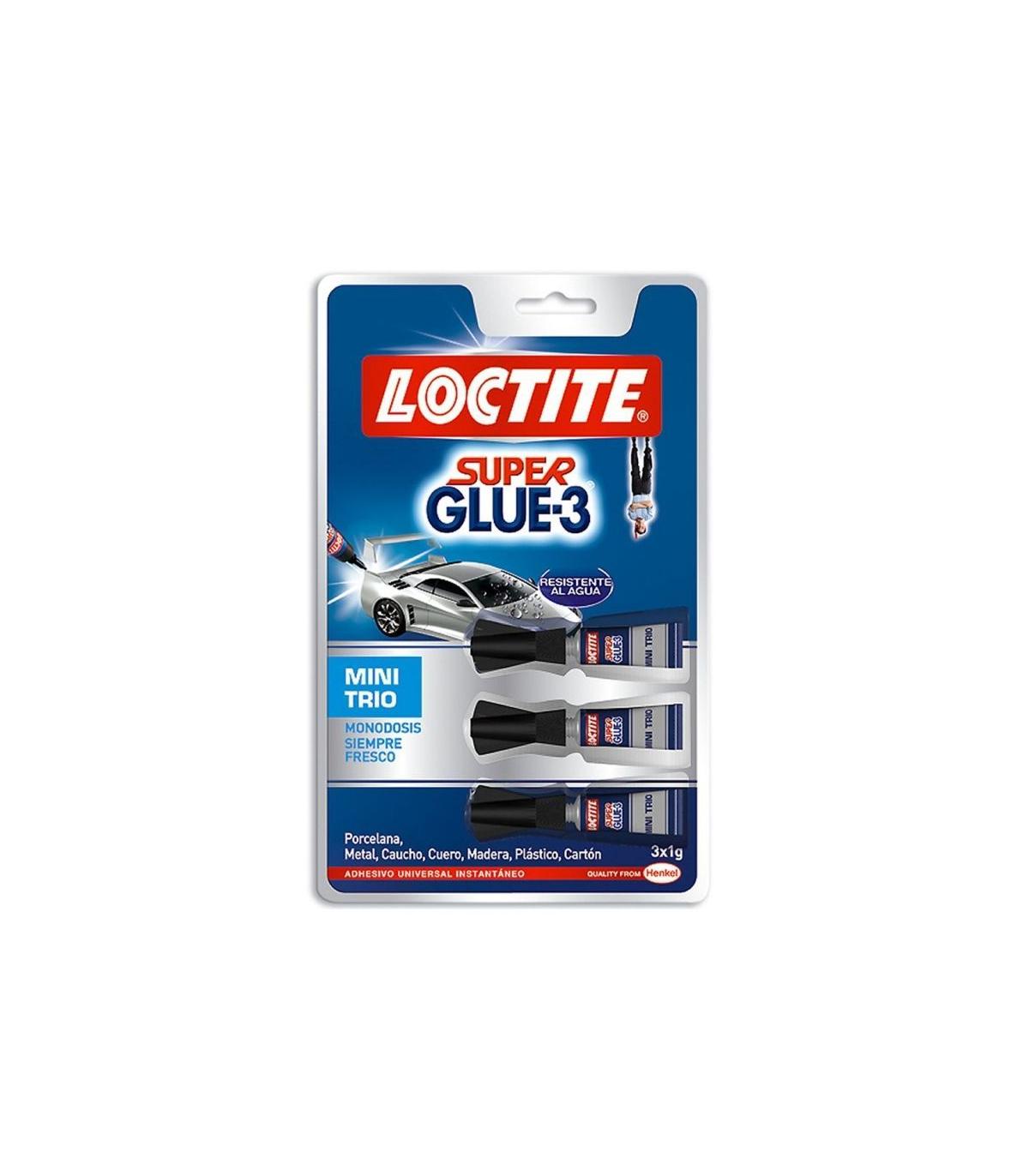 Pegamento en Tubo Loctite Super Glue-3 Mini Trio/ 3 x 1g