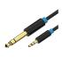 Cable Estreo Vention BABBH/ Jack 6.5 Macho - Jack 3.5 Macho/ 2m/ Negro