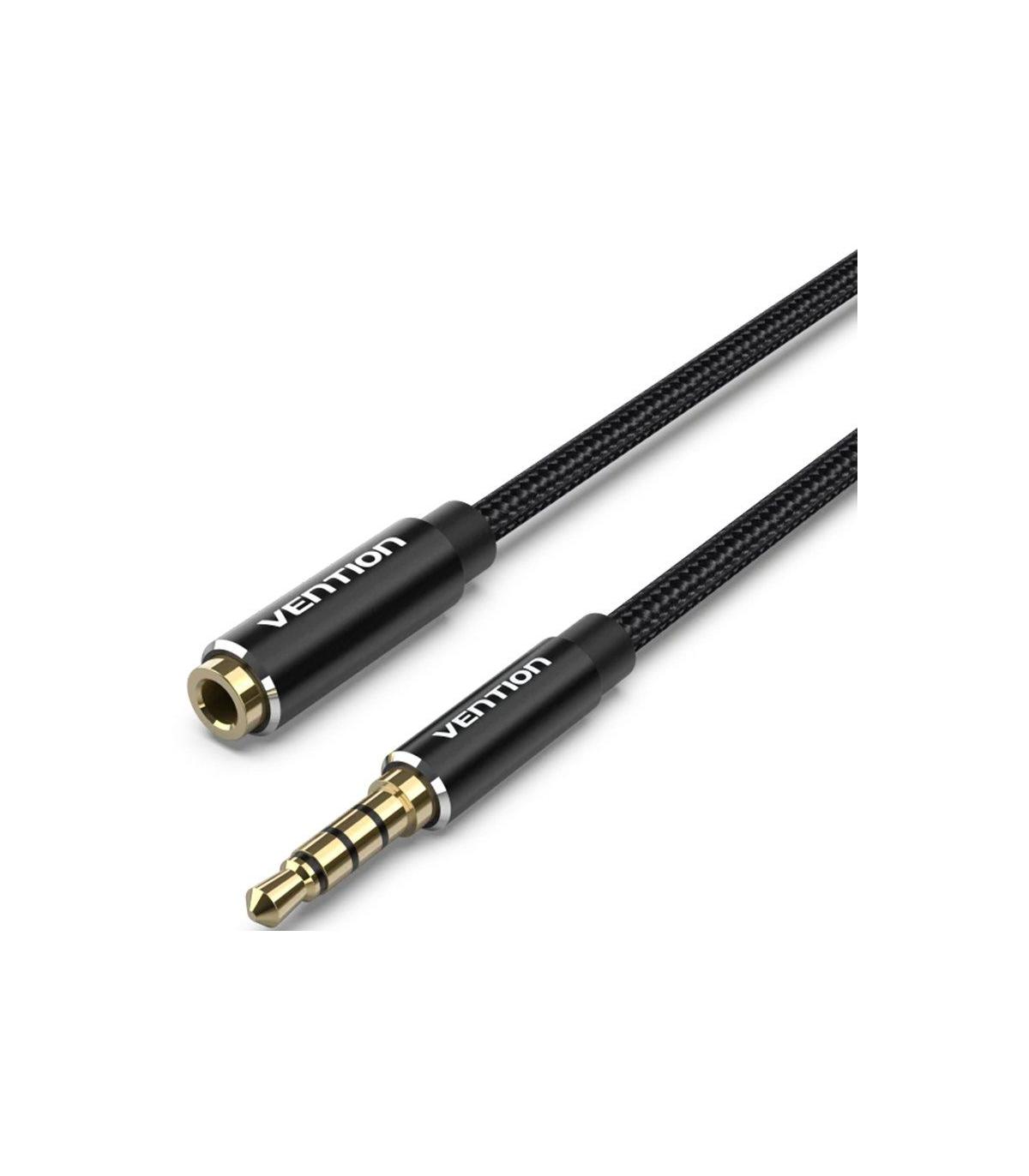 Cable Estreo Vention BHCBH/ Jack 3.5 Macho - Jack 3.5 Hembra/ 2m/ Negro