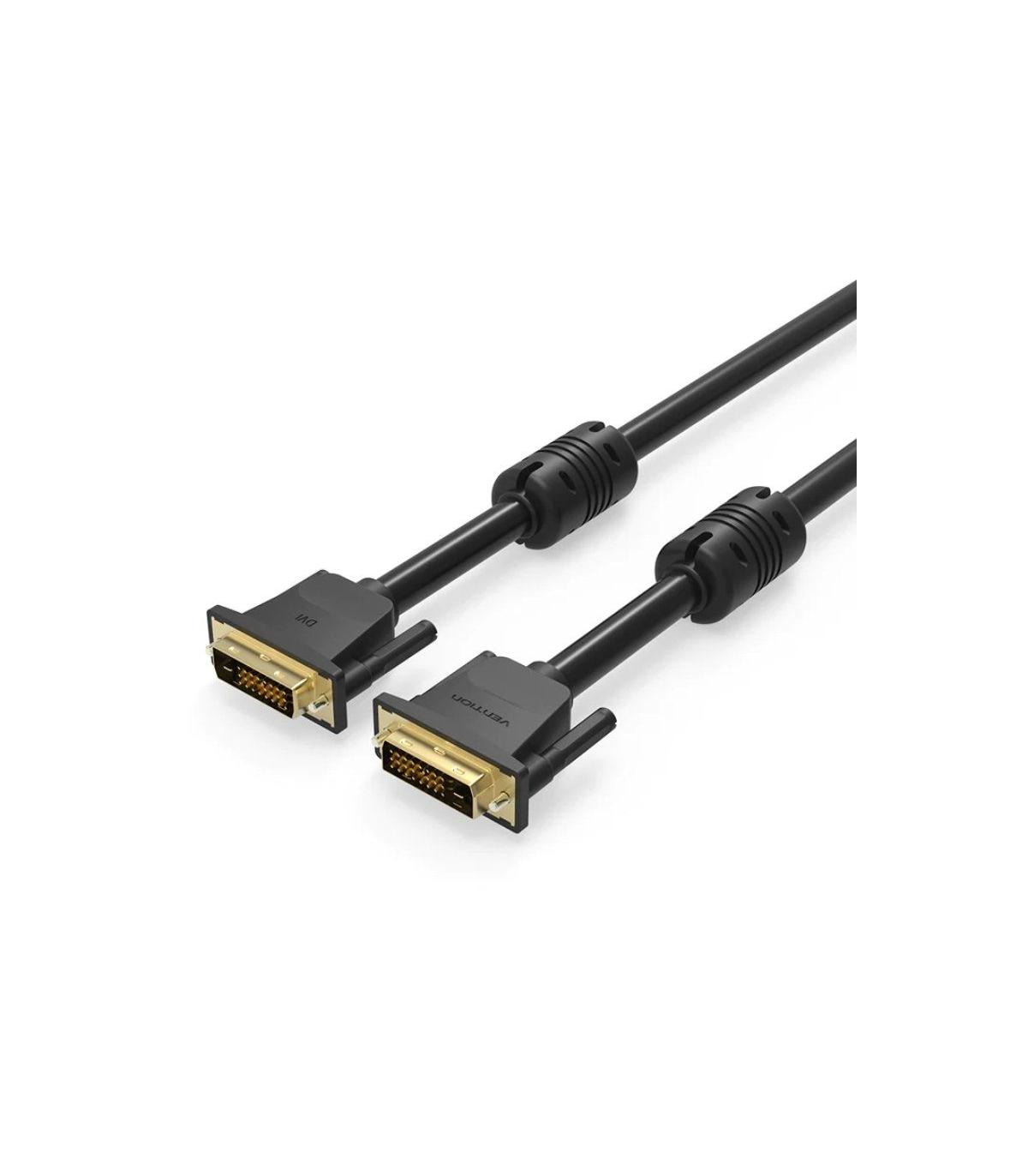 Cable DVI Vention EAABG/ DVI-D Macho - DVI-D Macho/ 1.5m/ Negro